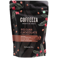 Coffeeza Ground Coffee - Fine Grind - Belgian Chocolate Flavored - Pack Of 3 (250G Each) - Medium-Dark Roast 100% Arabica Ground Coffee Powder Packet