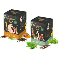 Chayam Detox & Immunity Combo|Spiced Turmeric With Ginger,Black Pepper,20 Tea Bags,40 G|Moringa Tulsi With Green Tea And Ginger,20 Tea Bags,40 G|Total 40 Tea Bags,80 Grams