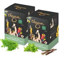 Chayam Moringa Tulsi Green Tea With Ginger|20 Tea Bags, Pack Of 2|100% Natural|For Detox, Immunity Boosting, Clear Skin|Pure Tulsi Tea Leaves,40 Gram
