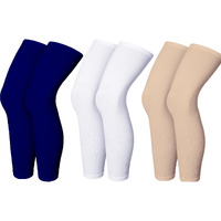Mizuna Leg Sleeves Unisex Sports Compression Sun Protection Thigh Non-Slip Upf Cooling Full Length Cycling Riding Golf Football Running Winterlegwhitebeigeblue