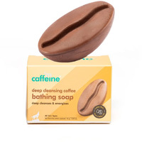 Mcaffeine Deep Cleansing Bath Soap With Vitamin E And Coffee Oil | Energizes, Tones And Softens Skin | Bathing Soap In Signature Coffee Shape With Refreshing Aroma | Natural & 100% Vegan