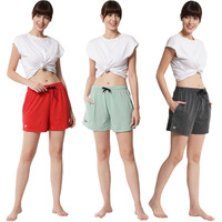 Fflirtygo Women's Shorts | Shorts For Women Short Pant For Women | Charcol Grey, Pista Green & Red Shorts | Women Shorts Night Wear | Sports Shorts For Woman Combo (Pack Of 3)