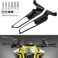 Eltron Turbo Aluminium With Free Bolts Adjustable Stealth Aerodynamic Rearview Mirrors For Fully Faired Motorcycle York Nut Fitting Mirror Universal Fit For All Model Bikes And Scooty And Sports Bikes
