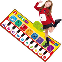 Ramnath Piano Mat For Toddler 1-3,Musical Keyboard Piano Mat For Kids Adjustable Vol Preschooler Toys Educational Toys For Kids Toddlers 1-3 Children 's Day Gift For Kids Girls Boys Birthday Gift (B)