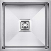 Evanex 18 X 16 X 10 Inches Handmade Matt Finish Single Bowl 304 Grade Stainless Steel Kitchen Sink/Basin For Kitchen With Square Drainer And Ss Fruit Basket