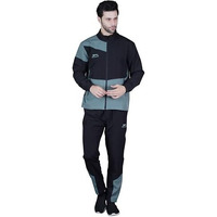 Shiv Naresh Track Suit For Men | Regular Fit | Sports Wear | Moisture Wicking |Sntsw108M|Black/Pista