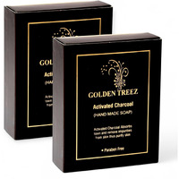 Golden Treez Activated Charcoal Handmade Bath Soap For Tan Removal, Acne (Pimples) Natural, Bathing Soap For Men And Women-115 Gm (Pack Of 2)