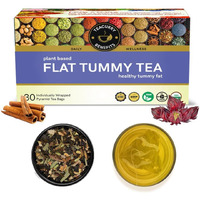 Teacurry Flat Tummy Tea (30 Bags) - Get Slim Belly, Support Healthy Weight Naturally
