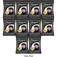 Parampara Ayurved Black Hair Colour Henna Powder | Chemical-Free Herbal Hair Dye For Men & Women With Coffee Methi Amla Bhringraj Hibiscus Shikakai & Reetha For Healthy, Lush | 200G | Pack Of 10