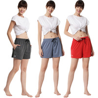 Fflirtygo Women's Shorts | Shorts For Women Short Pant For Women | Bluish Grey, Charcol Grey & Red Shorts | Women Shorts Night Wear | Sports Shorts For Woman Combo (Pack Of 3)