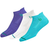 Bambos Eco Touch Women's Bamboo Ankle Sports Socks For Running & Gym, Pack Of 3, Multicolor, Free Size