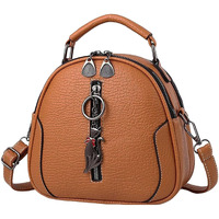 Inovera (Label) Sling Bag For Women | Faux Leather Cross Body Bags For Girls | Travel Shoulder Handbag With Adjustable Strap (Brown)