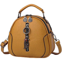 Inovera (Label) Sling Bag For Women | Faux Leather Cross Body Bags For Girls | Travel Shoulder Handbag With Adjustable Strap (Yellowish Brown)