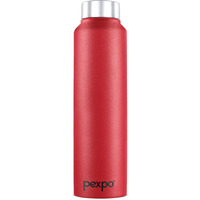 Pexpo Chromo Stainless Steel Sports/Fridge Water Bottle 750Ml, Crimson Red | Eco Friendly | Bpa Free | Water Bottle For Office, Gym, School, Yoga, Trekking, Men, Women And Kids
