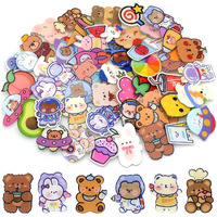 Hasthip 50Pcs Cartoon Brooch Pins For Backpacks Acrylic Cute Bag Pins Assorted Diy Aesthetic Pin Kawaii Decorative Accessories For Clothing, Hats, Jackets, Purse, Etc