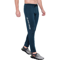 Blue Star Shark Men's Slim Fit Track Pants  Joggers For Running, Gym, Sports, And Casual Wear | Multipurpose Activewear Lower For Men & Boys | Stylish Summer Trousers & Night Pants, Blue, S