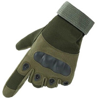 Ketmart Nylon Tactical Full Finger Gloves For Sports, Hard Knuckle,Hiking,Cyclling,Travelling,Camping,Outdoor,Boxing, Motorcycle Riding And Winter Use Arm Shooting Gym Glove (Color-Green)