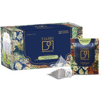 Dabri Moroccan Mint Green Tea Bags 32Pcs For Help For Weight Management, Reduce Stress & Maintain Blood Pressure (32 Pyramid Bags)