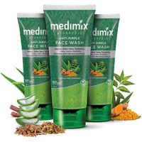 Medimix Ayurvedic Anti Pimple Face Wash 100Ml (Combo Pack Of 3) | With Neem, Aloe Vera, And Turmeric | Helps Reduce & Prevent Pimples | Natural | Herbal | Paraben-Free | Soap-Free | Sles-Free
