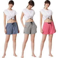 Fflirtygo Women's Shorts | Shorts For Women Short Pant For Women | Grey, Bluish Grey & Pink Shorts | Women Shorts Night Wear | Sports Shorts For Woman Combo (Pack Of 3)