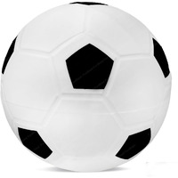 Funblast Football For Kids - 9 Inches Colorful Football Sports Toy - Extra Grip Silicon Rubber Beach Ball Sports Outdoor Game, Inflatable Ball For Kids Boys 3+ Years (Pack Of 1) (White)