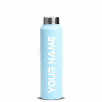 Speedex Stainless Steel Water Bottle 1 Ltr For Kids, Boys, Girls, 1 Litre Bottles For Gym, Sports, Fridge Use, School & Office - 1000Ml, Pastel Blue Colour, Steel Cap
