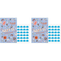 Gush Beauty Acne Pimple Patch | 20 Hydrocolloid Patches With Tea Tree Oil | For Active Surface Acne | Reduces Acne, Pimples & Excess Oil Overnight | (Blue Clouds, Pack Of 2)