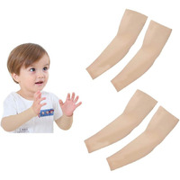 Mizuna Arm Sleeve For Kids Toddlers Unisex Sports Compression Sun Protection Upf 50Cooling Tattoo Cover Up Cycling Cricket Riding Golf Football Running Winter Beige Beige