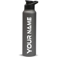Speedex Stainless Steel Water Bottle 1 Ltr For Kids, Boys, Girls, 1 Litre Bottles For Gym, Sports, Fridge Use, School & Office - 1000Ml, Dark Grey Colour, Sipper Cap
