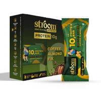 Stroom Asia's First Centre Filled Protein Bars | 10G Protein (6 Bars, 45 Grams Each) | Coffee Almond Fix | Protein Bars Muscle Growth & Repair | Fibre Rich | No Added Sugar