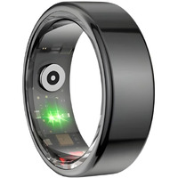 Alti Velo X1 Smart Ring: Health & Fitness Tracker For Men & Women With Sleep, Spo2, Stress, Heart Rate, Hrv, Period Tracking, 20+ Sports Modes, Ip67 Waterproof, Lightweight (Black, 11)
