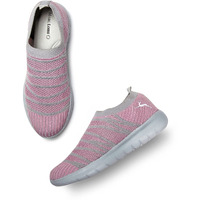 Marc Loire Slip-On Sneakers For Women, Lightweight & Comfortable Walking Sports Shoes Without Laces Pink - 7 Uk