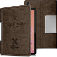 Proelite Cover For Lenovo Tab Plus 11.5 Inch Case, Deer Flip Case Cover For Lenovo Tab Plus 11.5 Inch Tablet, Coffee