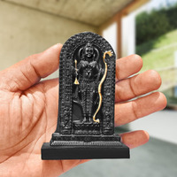 Jd Fresh 4 Inch Shree Ram Lalla Murti/God Idols/Ayodha's Shree Ram Statue/Home Decor/Decorative Items For Living Room/Office/Show Piece(Black&Gold), Antique, Religious