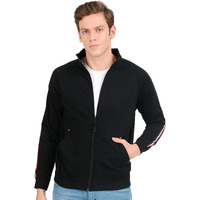 Awg All Weather Gear Jacket For Men Stylish Winter Jackets For Men Sports Jacket Gym Jackets For Men Cotton Sweatshirt With Zip Bike Standard Length Jackets For Men (Black)