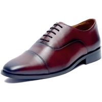 Louis Stitch Men's Rosewood Oxford Shoes Handmade Formal Italian Leather Shoes For Men (Czech Euox - Size-6 Uk)