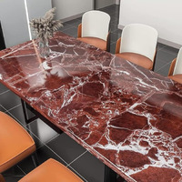 Fletix Vinyl Peel And Stick Waterproof Wallpaper For Old Furniture Self Adhesive And Removable Surfaces For Home Cabinet Oil Proof Kitchen Countertop Stickers (10, Coffee Marble(60X200Cm))
