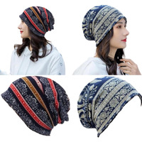 Shopvilla Bandanas For Women, Slouchy Chemo Cap Beanie Cap For Women, Boho Print Bandanas Skull Cap, Fashion Soft Stretch Chemo Scarf Helmet Cap, Casual Saggy Head Scarves For Women - All Seasons Use