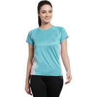 Uzarus Womens Dry Fit Workout Top Sports Gym Regular Fit T-Shirt (M, Pine Green)