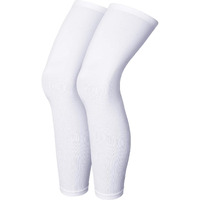 Mizuna Leg Sleeves Unisex Sports Compression Sun Protection Thigh Non-Slip Upf Cooling Full Length Cycling Riding Golf Football Running Winterlegwhite
