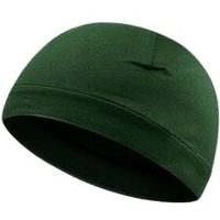 Paropkar 100% Cotton Lycra Skull Caps Lightweight Beanie Sleep Hats Breathable Helmet Liner Cap Biking Cycling Cap For Unisex (Green)