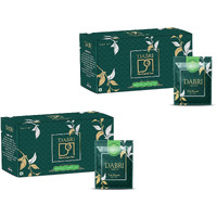 Dabri Detox Green Tea Bags Double Chamber 25Pcs|Fresh Natural Green Tea For Good Health|Rich With Anti-Oxidants,Immunity Booster,Improves Metabolism & Used To Reduces Waist(Pack Of 2-25 Pcs Each Box)