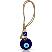 Vkora Handmade Blue Glass Evil Eye Hanging For Good Luck Zodiac Success Health Wealth Prosperity | Decoration For Home Office Garden And Car Hanging |Nazar Battu. (2Wb4)