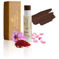 Kaumudi Handmade & 100% Natural 3 In 1 Lip Balm (Lip Tint, Cheek Tint, Eye Shadow) Made With Rose & Saffron Essential Oil, Best For Dry, Damaged & Chapped Lips, Hydrates & Moisturizes (Brownie Lip)
