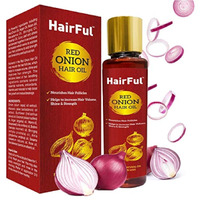 Hairful Ayurvedic Red Onion Hair Oil For Hair Growth And Hair Fall Control | Suitable For All Hair Types | Help To Increase Hair Volume, Shine And Strengh | For Men & Women | 120 Ml