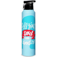 Speedex Water Bottle 1 Ltr, Venture Some, Stainless Steel, 1 Litre Flipper Bottles For Girls, Boys, Adults & Kids, Gym, Sports, Fridge Use, Perfect For School & Office - Single Bottle Set, 1000 Ml