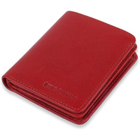 Steve Jhonson Pure Leather Purse For Men - Rfid Protected Wallets - Bi Fold Slim Wallet - Original Men's Wallet For Gift - Pop Up Leather Wallet (Red)