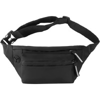 Handcuffs Bags For Men & Women| Waist Bag | Money Bag | Pouch | Fanny Pack | Travel | Side Bags | Headphone Hole | Adjustable Strap | Hiking | Camping | Running | Sports | Outdoor (Black)