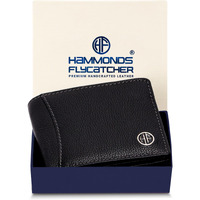 Hammonds Flycatcher Wallet For Men Leather Original, Men Wallet, Leather Wallet For Men Stylish Wallets For Man, Mens Wallet Leather, 6 Card Slots, Purse For Men Branded, Gift For Men - Black