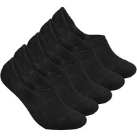 Zensoo No Show Loafer Socks For Men And Women With Anti-Slip For Sports, Running & Hiking, Moisture Wicking With Anti Slip For Everyday Wear, Free Size, Black (Pack Of 5)